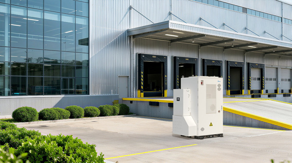 On-site wall-mount with high-voltage battery cabinets