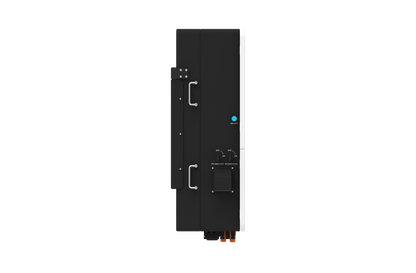 Side view, dual PV isolators, ON/OFF, lift handles