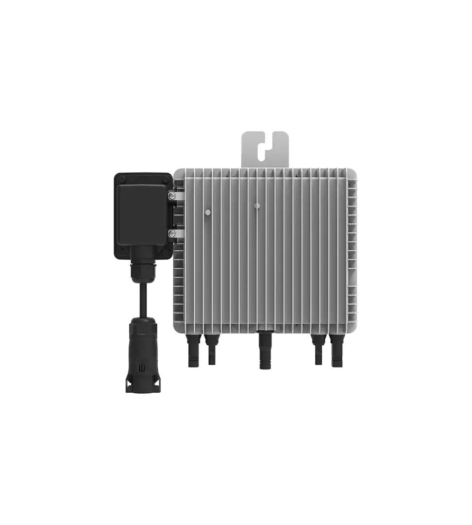 Front view, heatsink, DC pair and AC lead